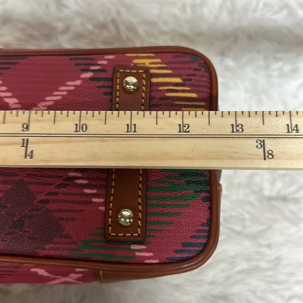 Dooney and Bourke Plaid Tartan Dome Handbag with Pebbled leather